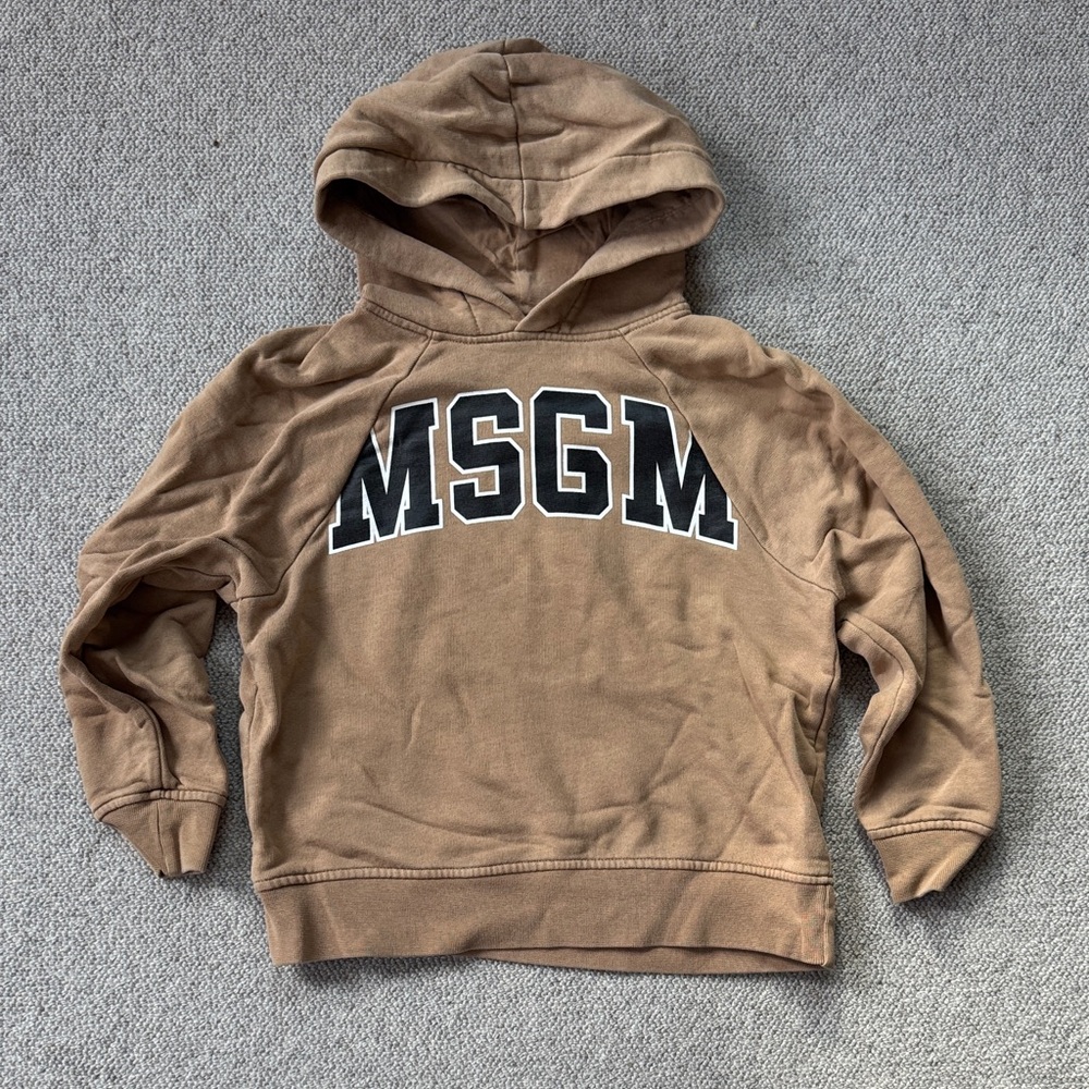 MSGM Kids Brown Hoodie